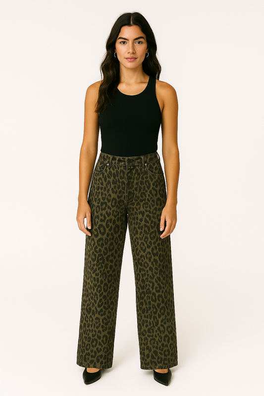 leopard pants.
