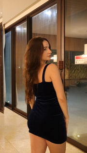 Vestido Curto Azul