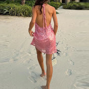 vestido curto lunar.