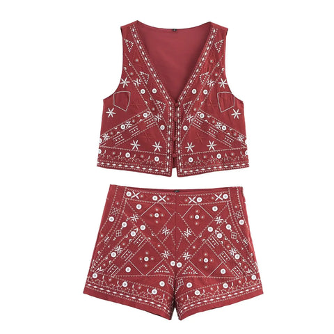 conjunto blusa e short louis.