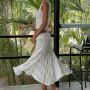 conjunto blusa e saia field.