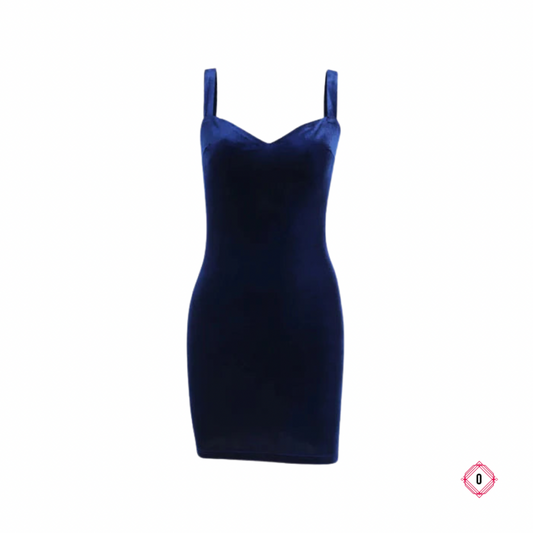 Vestido Curto Azul