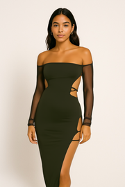 vestido midi yard.