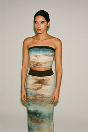 conjunto top e saia carti.