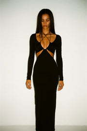 vestido longo milan.