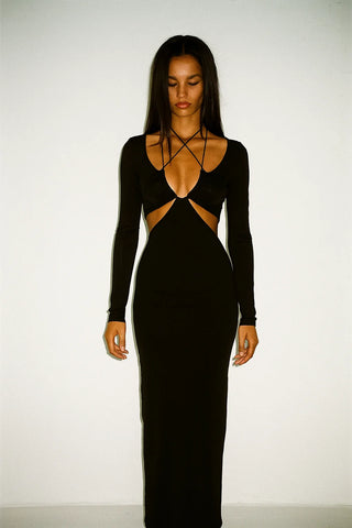 vestido longo milan.