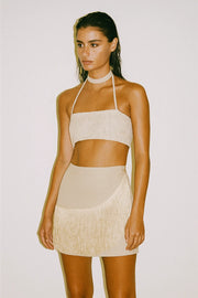 conjunto top e saia nara.